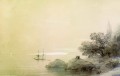mer contre une côte rocheuse 1851 Romantique Ivan Aivazovsky russe